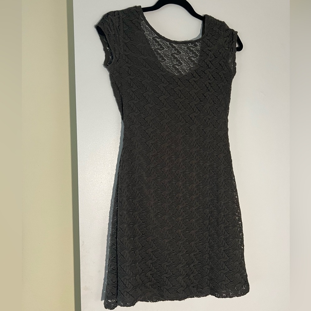 Apt. 9 Army Green Sheath Dress Sleeveless Scoop Neck